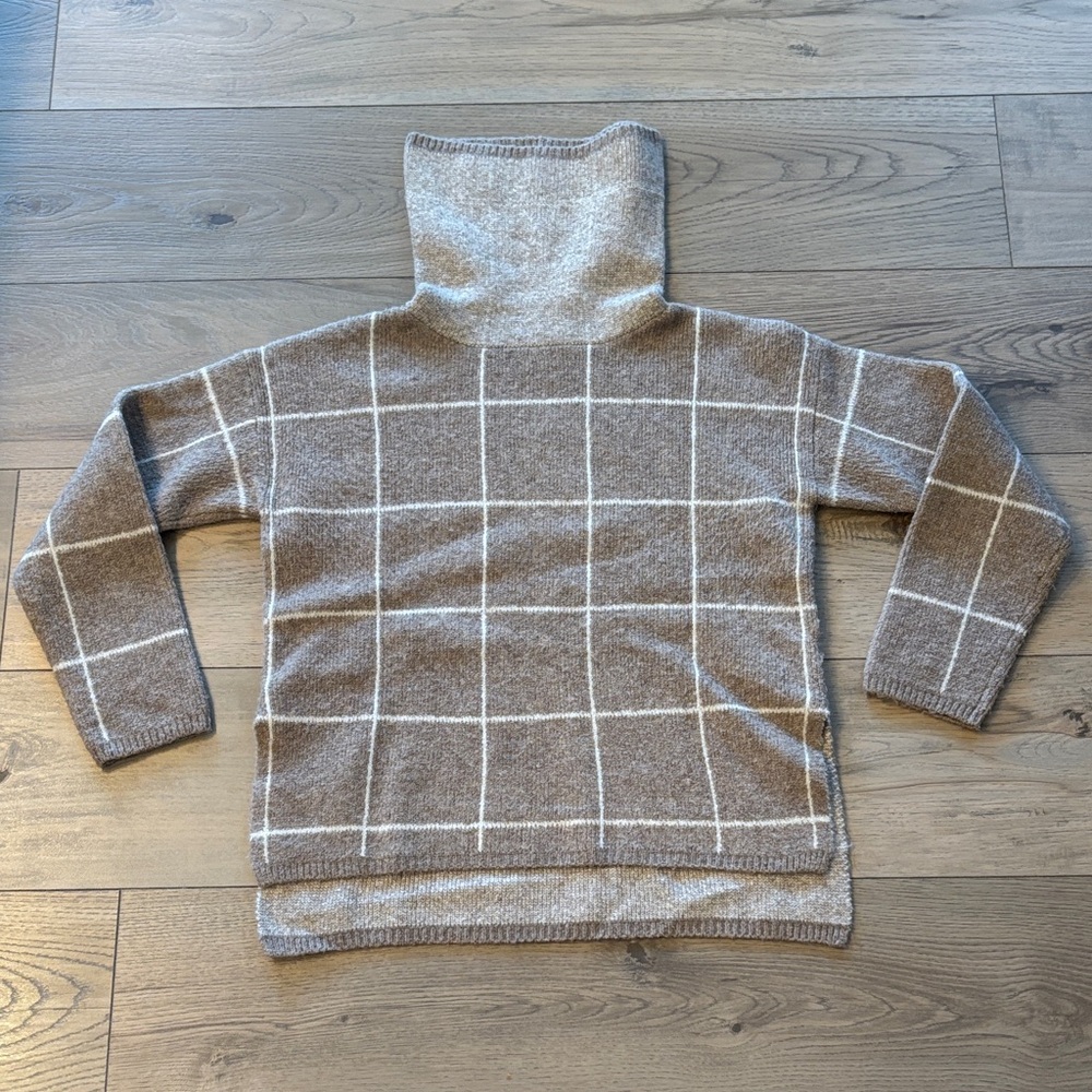 Madewell Windowpane Turtleneck